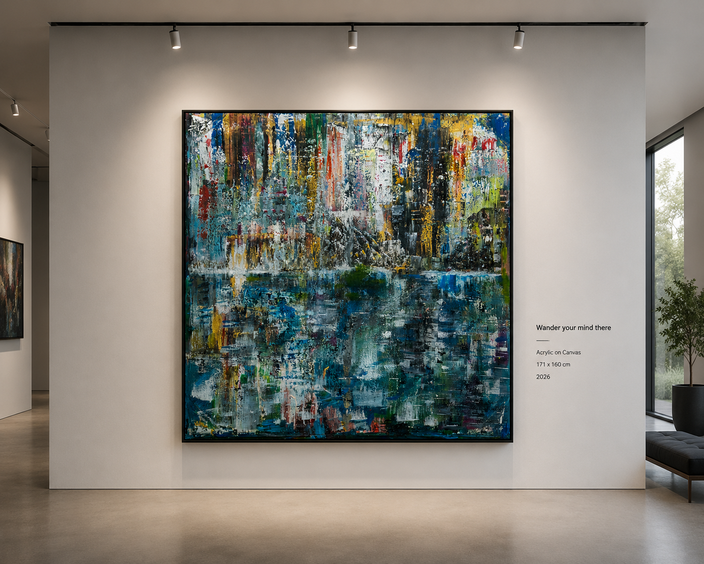 Wander Your Mind There — Acrylic on Canvas by Nestor Ndzi Talla